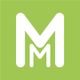 Weißes "M"-Logo auf grünem Hintergrund.