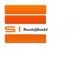 Orange Logo mit drei horizontalen Balken und dem Text "SI Baustoffhandel".
