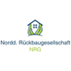 Logo mit Haus und schützenden Händen, Text: "Nordd. Rückbaugesellschaft NRG".