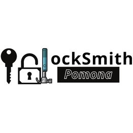 Logo with a key, lock, wrench, and text: "LockSmith Pomona."