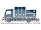 Logo der Fahrschulung Hesse mit einem stilisierten LKW und Kontaktdaten darunter.