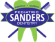 "SANDERS Pediatric Dentistry logo with tooth and toothbrushes, text: experience, excellence."