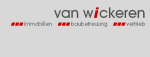 Logo von van wickeren mit den Worten: Immobilien, Baubetreuung, Vertrieb.