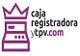 Logotipo morado de caja registradora ytpv.com con una corona encima.