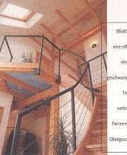 Treppenhaus im Holzständerhaus.