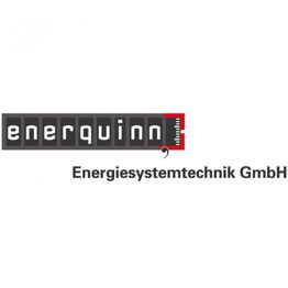 Logo der Enerquinn Energiesystemtechnik GmbH, Schriftzug in Schwarz mit einer roten Markierung.