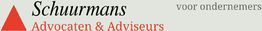 Logo van Schuurmans Advocaten & Adviseurs met tekst "voor ondernemers" en rode driehoek.