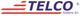 Logo Telco Sistemi Srl, con linee rosse e scritta blu su sfondo bianco.