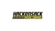Hackensack Paving Company logo with black and yellow text featuring road-like stripes.