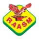 Logo RAASM: aquila su incudine, scritta rossa su sfondo giallo e bordo verde.