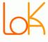 Logo mit den Buchstaben "b", "o", "k" in orange, ineinander verschlungen.
