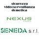 Loghi di sicurezza, videosorveglianza, domotica con scritte "NEXUS" e "SENEDA s.r.l.".