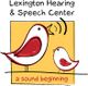 Two birds with text: "Lexington Hearing & Speech Center - a sound beginning."