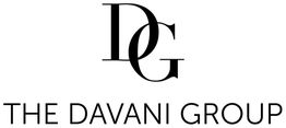 Logo with overlapping "D" and "G" above the text "THE DAVANI GROUP" in black font.