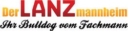 Text: "Der LANZ mannheim Ihr Bulldog vom Fachmann" in verschiedenen Farben und Schriftarten.