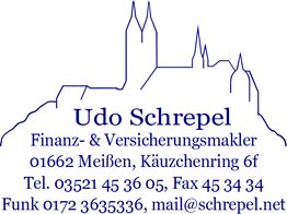 Umriss der Meißner Albrechtsburg, Prüfer Udo Schrepel, Kontaktinformationen gegeben.