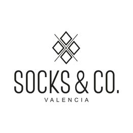 Logotipo de Socks & Co. Valencia con diseño geométrico en la parte superior.