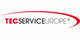 Logo der Firma TEC SERVICE EUROPE mit roter Linie und weißem Hintergrund.