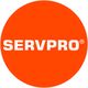 Orange circle with "SERVPRO" in white, bold letters in the center.