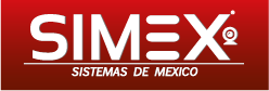 Logo rojo de Simex con texto "Sistemas de México" en la parte inferior.