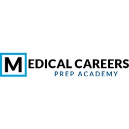 Logo reading "Medical Careers Prep Academy" with an "M" in a blue square.