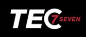 Schwarzes Logo mit weißem "TEC" und rotem "7SEVEN"-Text.