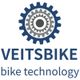 Logo mit Zahnrad und Text: "VEITSBIKE bike technology".