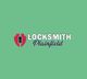"Locksmith Plainfield logo with shield and keyhole on a green background."
