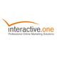 Logo von "interactive.one" mit dem Slogan "Professional Online Marketing Solutions".