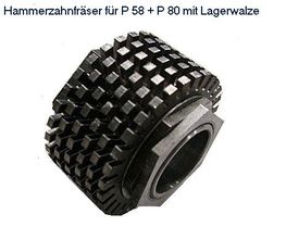 Proper P 58 / 80 Ersatzfräser mit Lagerwalze