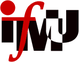 Logo mit stilisiertem Text "ifw" und rotem Kreis oben links.
