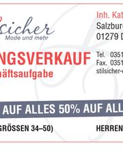 Räumungsverkauf wegen Geschäftsaufgabe