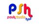 Buntes Logo mit den Buchstaben "p s h" und Text "pauka studio hof" darunter.
