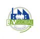Logo von BAV.GLOBAL mit Fabriksymbolen, Personen und dem Slogan "Einfach besser beraten".