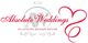 Logo "Absolute Weddings" in Rot mit Herz, darunter "Planning. Design. Decor." in Rot und Grau.