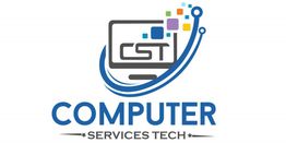Logo for Computer Services Tech with a stylized monitor and colorful squares.