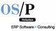 OS/P Solution-Logo mit Text: ERP Software + Consulting.