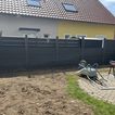 WPC Zaun im Aufbau