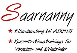 Saarnanny-Logo: Elternberatung bei AD(H)S, Konzentrationstraining für Vorschul- und Schulkinder.