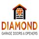 Logo for Diamond Garage Doors & Openers with a diamond and garage door graphic.