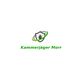Logo eines Kammerjägers mit Abbildung eines Insekts auf einem Schild und Text "Kammerjäger Morr".