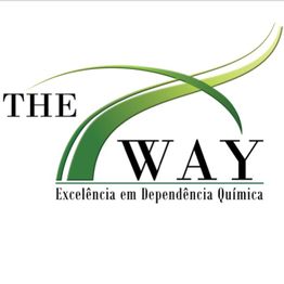 Logotipo verde e preto com texto "The Way", "Excelência em Dependência Química".