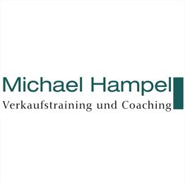 Logo mit Text: "Michael Hampel, Verkaufstraining und Coaching".