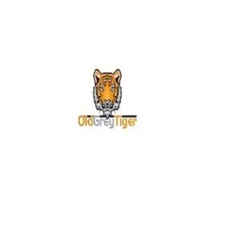 Old Grey Tiger logo with a tiger illustration and text underneath.