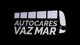Logo de "Autocares Vaz Mar", con diseño de autobús en fondo negro.