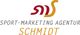 Logo der Sport-Marketing Agentur Schmidt mit stilisiertem S in Rot und Gelb.