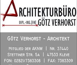 Architekt
Dipl.-Ing. Götz Verhorst Logo
