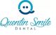 Logo of Quentin Smile Dental with a stylized Q and elegant blue script text.