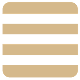 Drei horizontale, beige Streifen auf weißem Hintergrund.