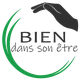 Logo: "Bien dans son être" avec une main et un arc vert.